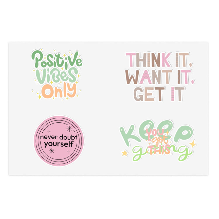 "Stick to Your Goals"  Motivational Sticker Sheet