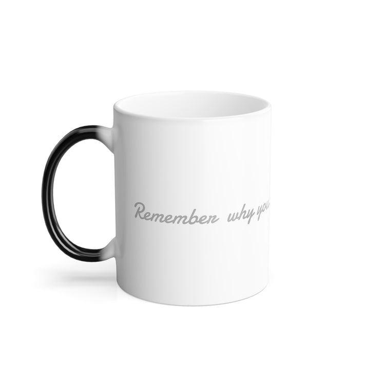 Rise and Reveal" - Motivational Color Morphing Mug
