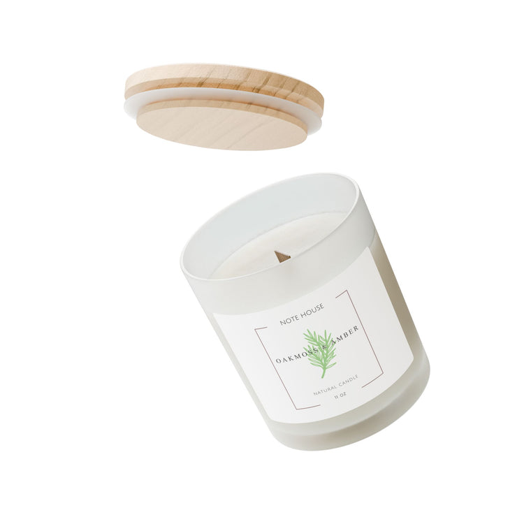 Oak-moss & Amber Wooden Wick Candle, 11oz